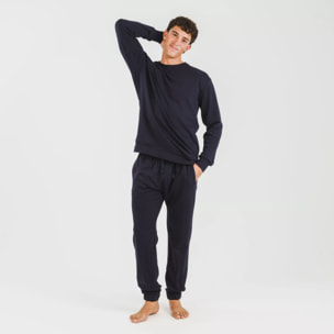 Pantalón largo básico deportivo azul marino
