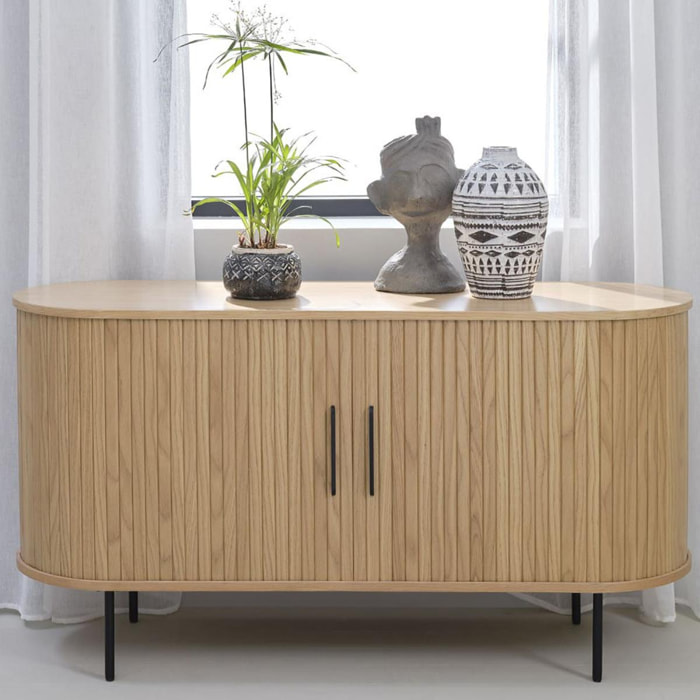 Buffet bois naturel alba 140x45cm