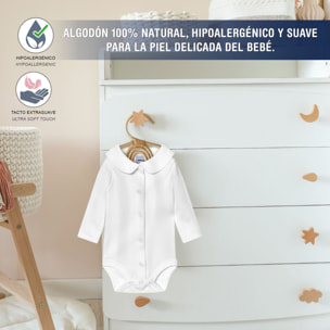 Body bebé manga larga cuello pico