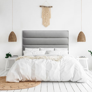 Cabecero de madera tapizado en tela para cama de 180 190x132