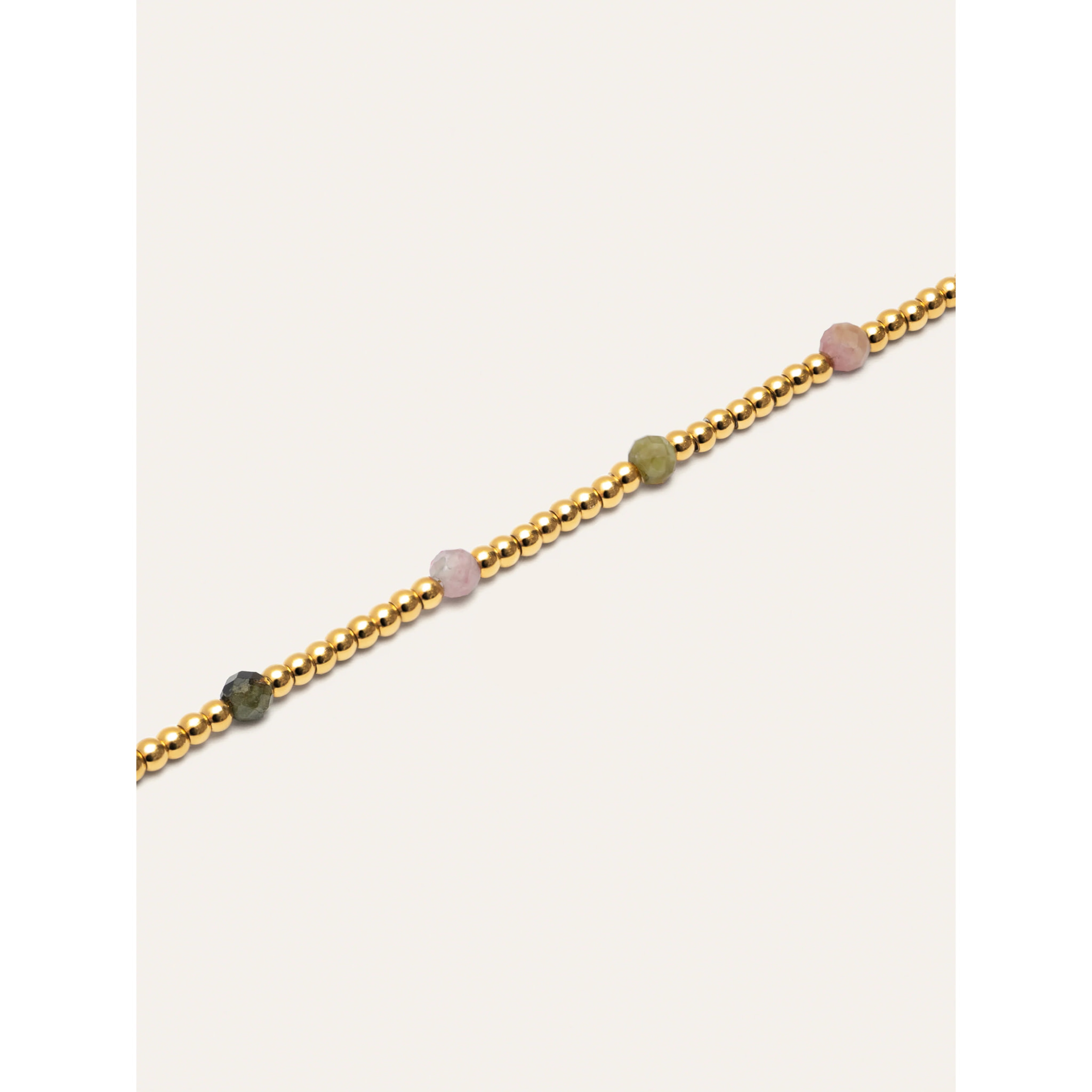 Pulsera Tourmaline Dream Acero Baño Oro