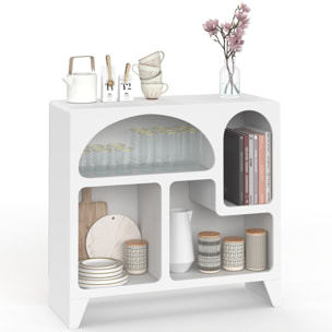 Buffet Alanya organique blanc 80cm