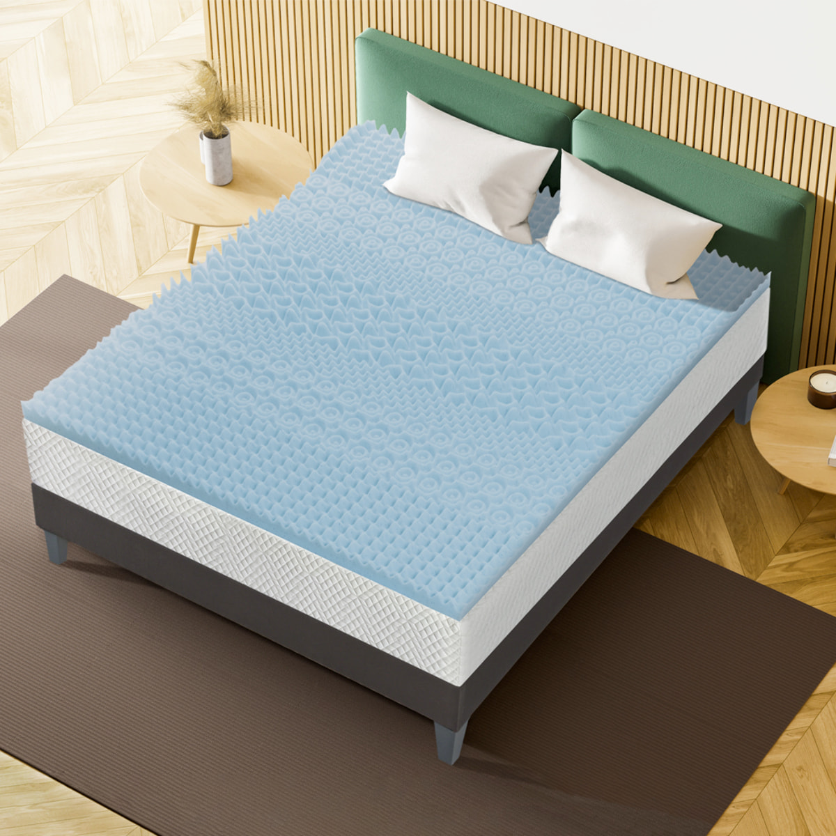 Surmatelas Gel Refresh 6 cm | Memoire de forme & Gel