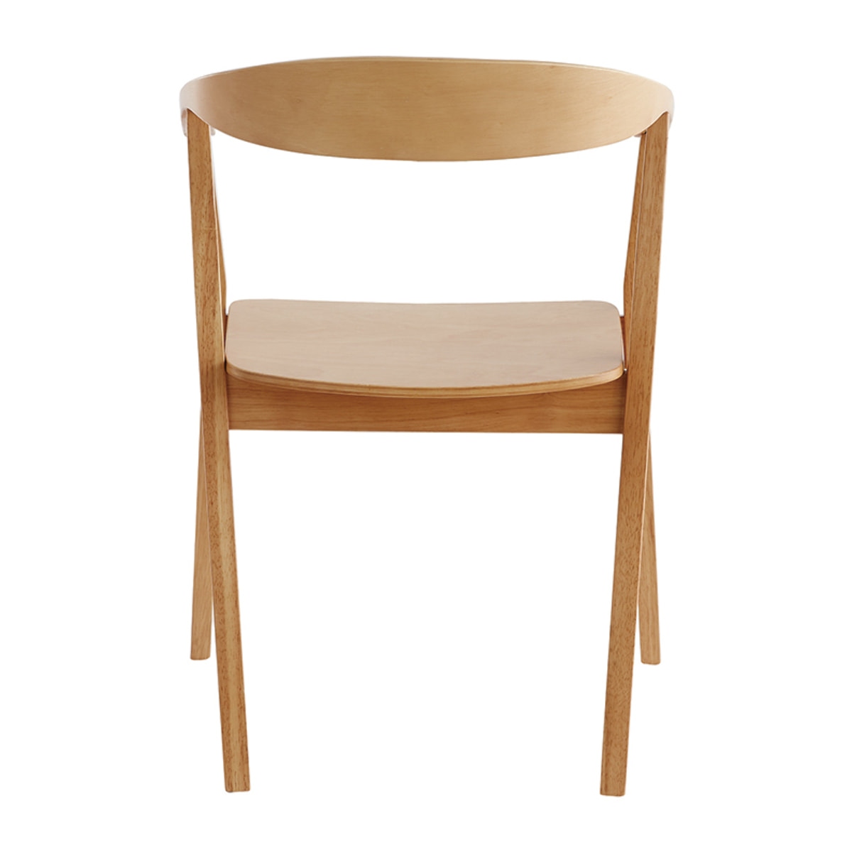 Chaises scandinaves en bois clair (lot de 2) BAHIA