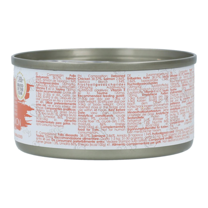 Kit Cat Lata Gravy - Pollo & Salmón 70 g Comida húmeda para gatos en salsa