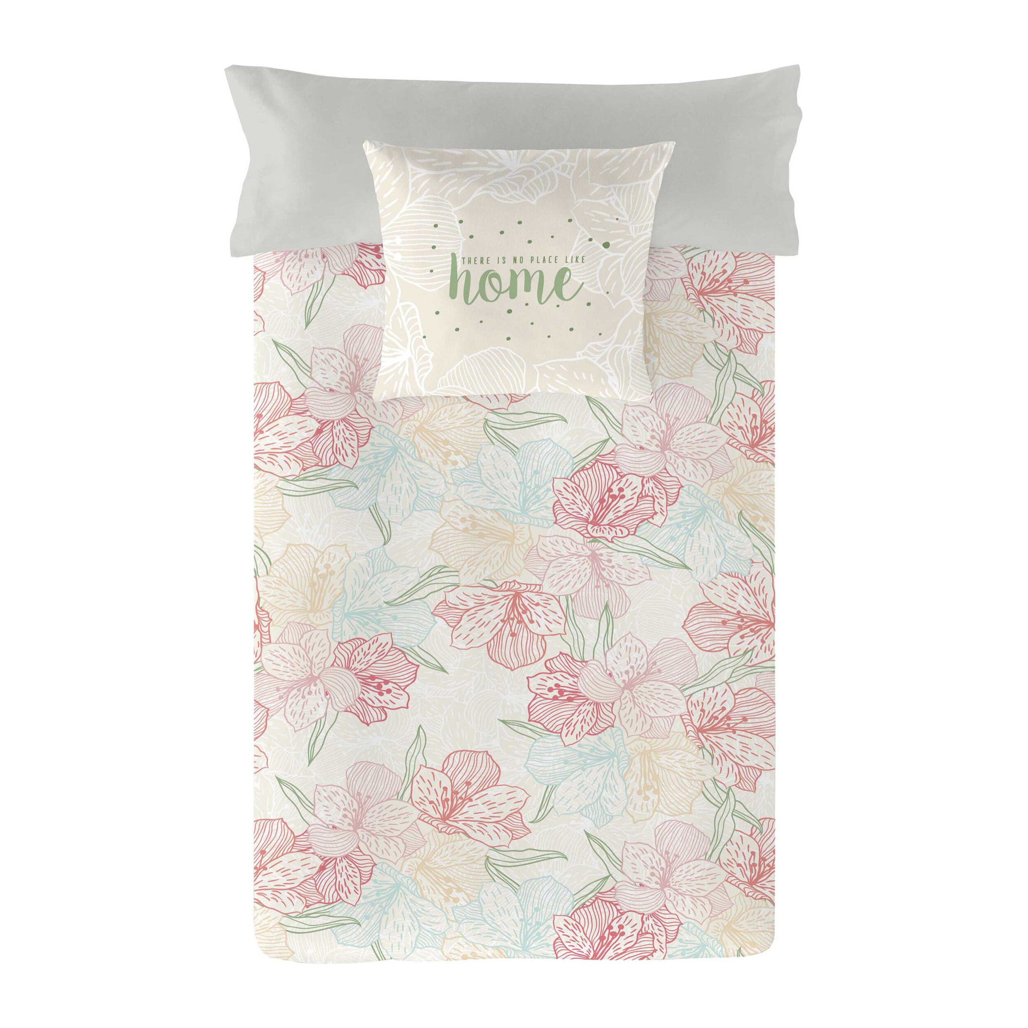 Popcorn - Funda Nórdica Estampada - Cierre Solapa - 100% Algodón - Incluye 1/2 Fundas de Almohada - Tora
