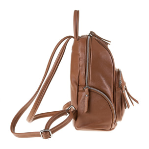 Zaino da donna in pelle Made in Italy - Modello Lunaria Pro - Casual - 28.0 x 31.0 x 14.0 cm