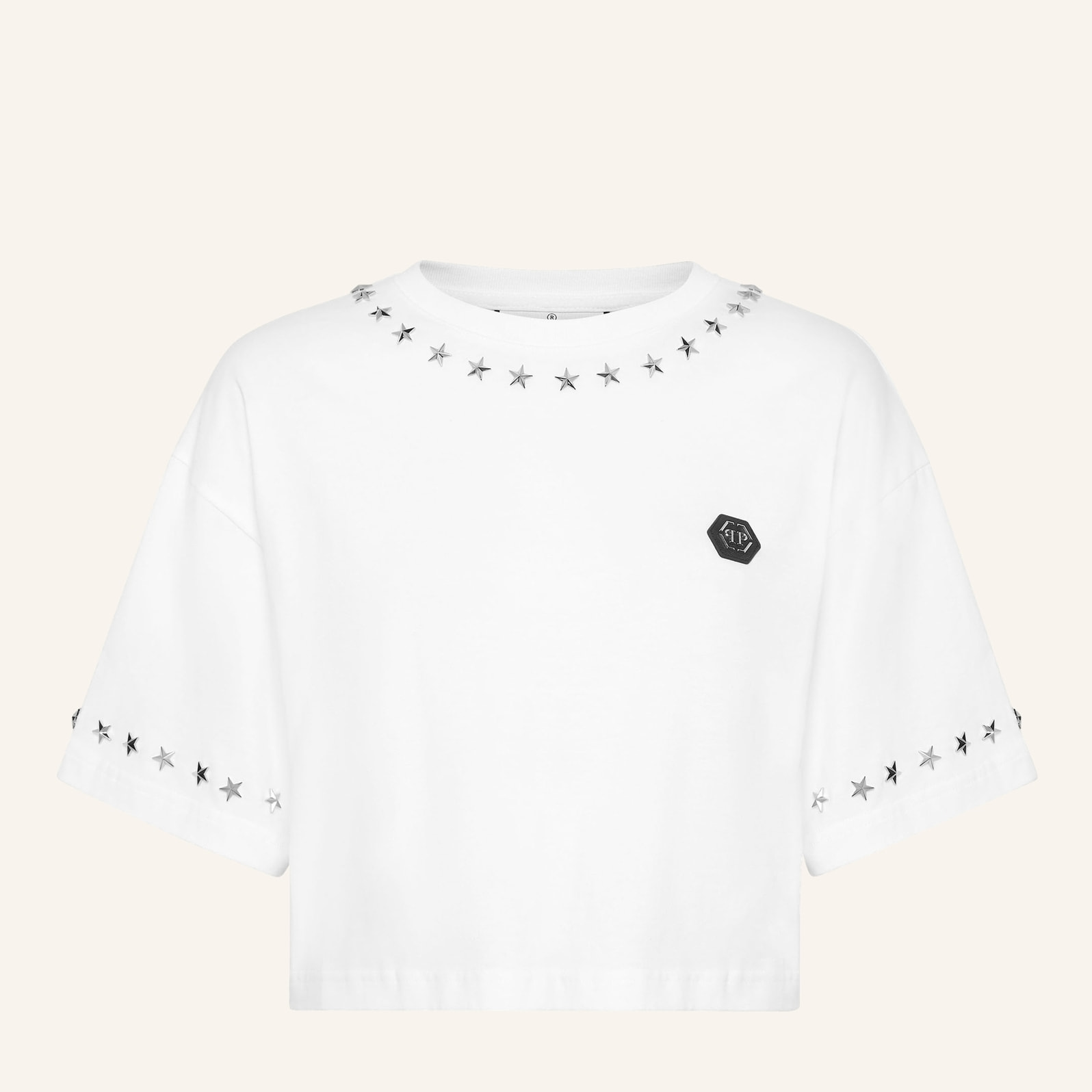 PHILIPP PLEIN T-Shirt Round Neck STARS