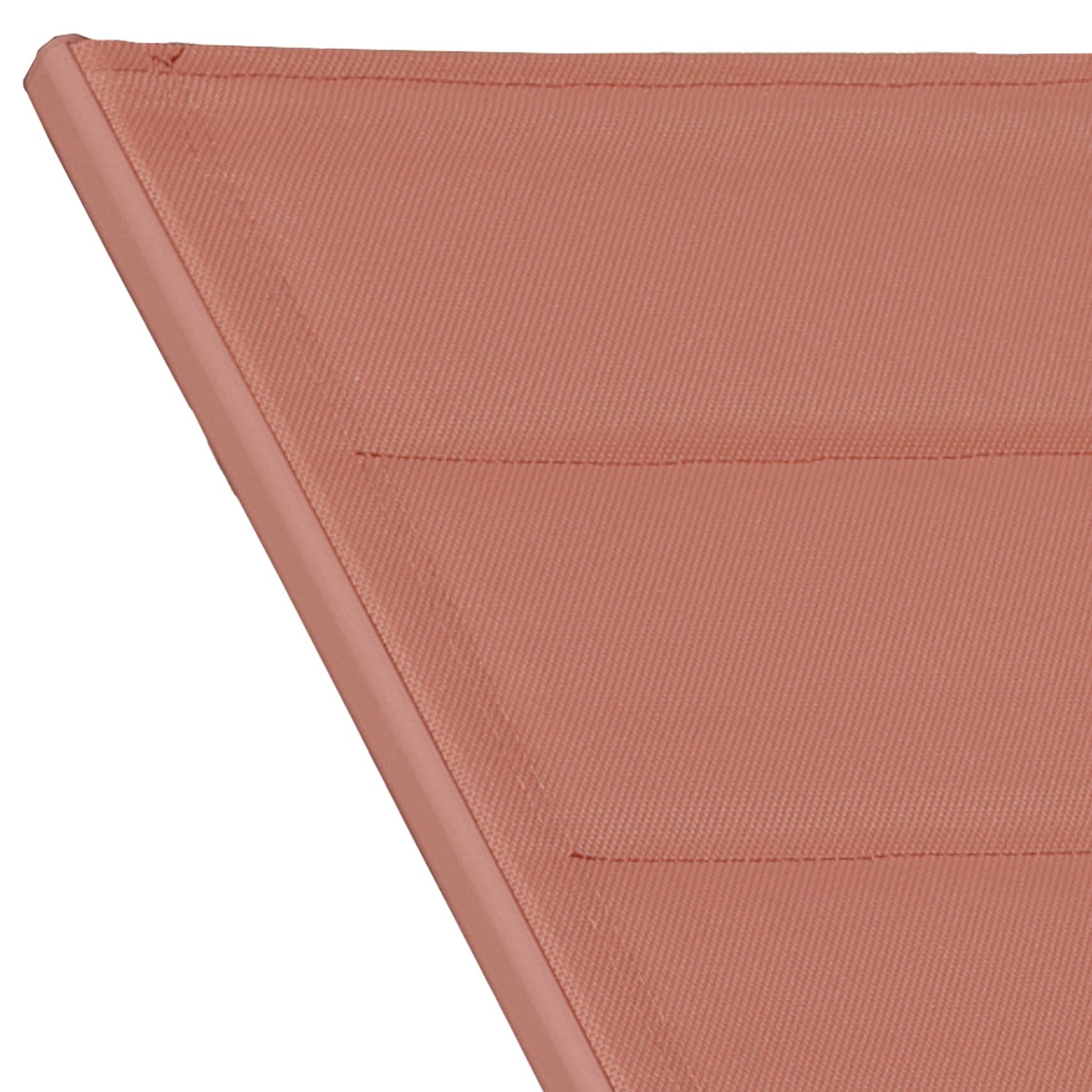 Set bain de soleil et table d'appoint BARBADOS en textilène terracotta - aluminium terracotta