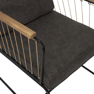 Fauteuil Benson Marron