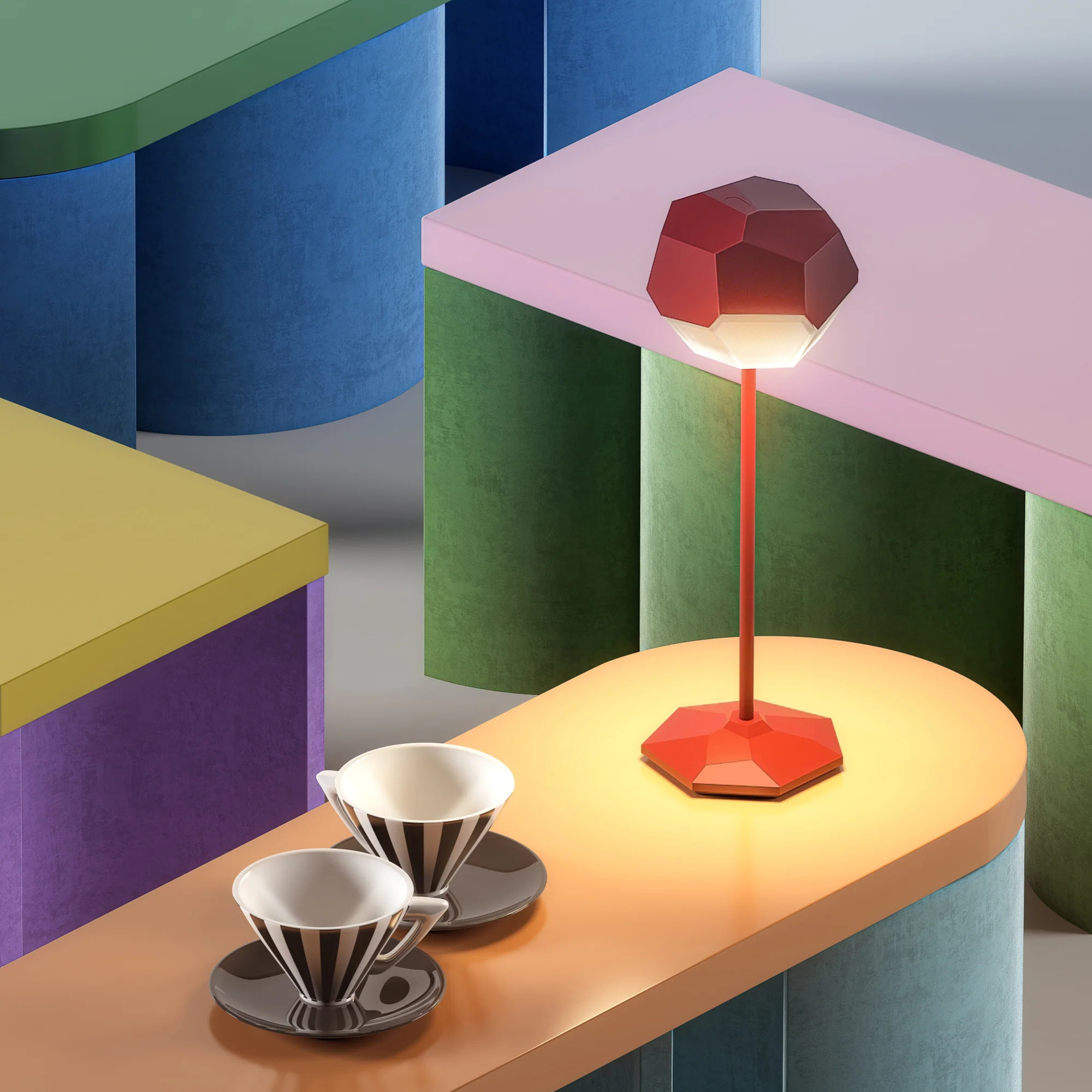 Lampe de table sans fil STONE H33CM