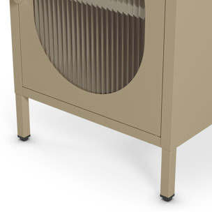 Table de chevet 1 porte en métal - YSIA