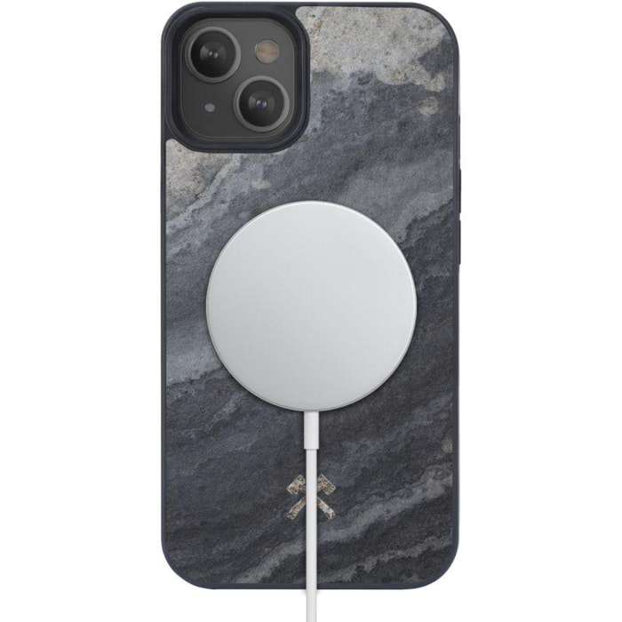 Coque bumper WOODCESSORIES iPhone 13 Bumper pierre MagSafe