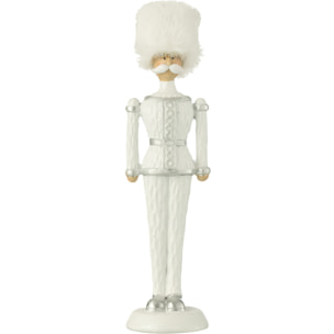 J-Line figurine Casse-Noisette Fourrure Chapeau Paillettes - polyrésine - blanc - medium