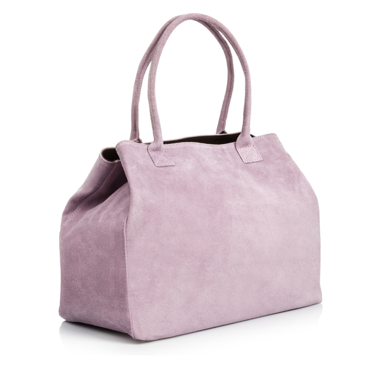 Annagrazia Bolso Shopper Mujer.Piel auténtica Gamuza