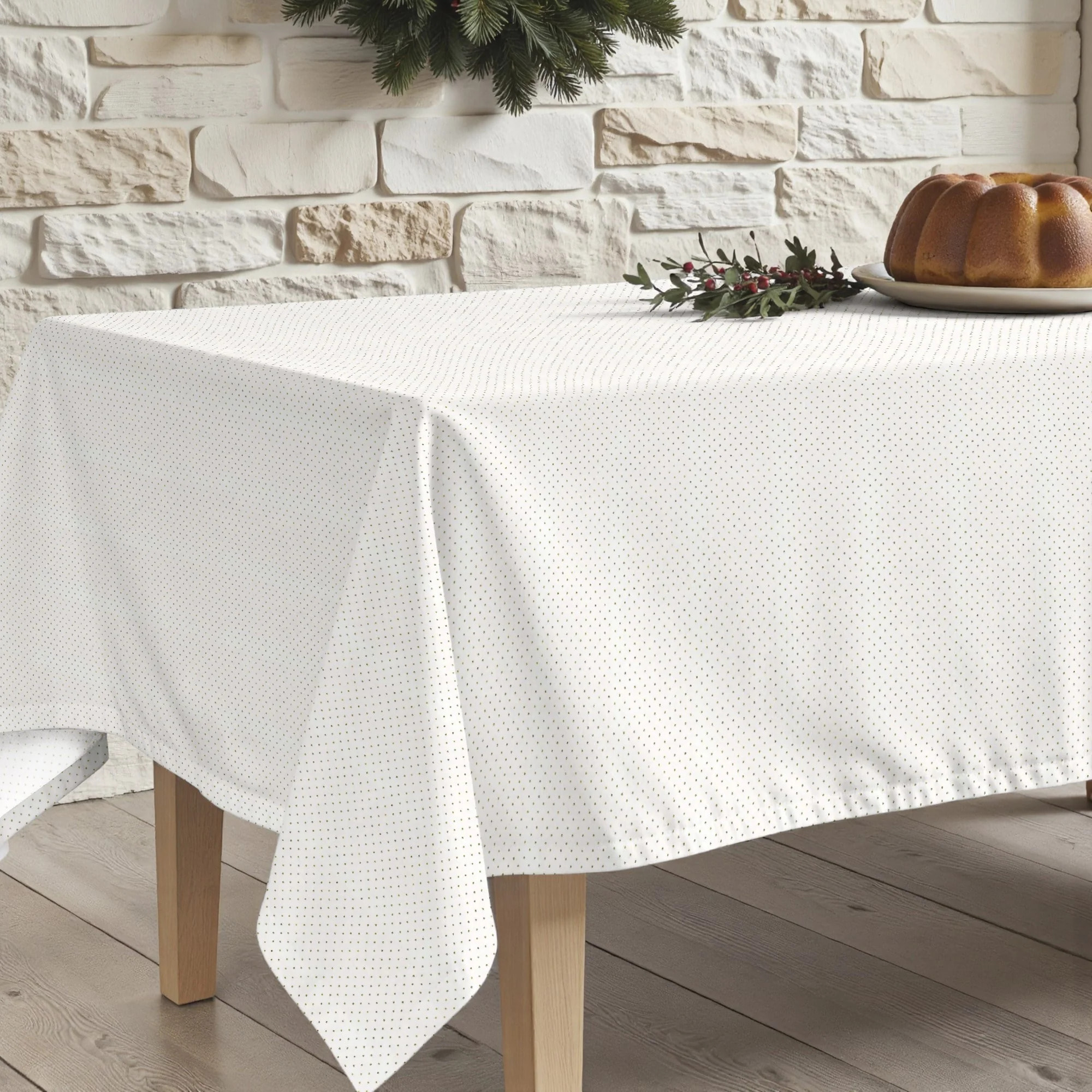 Nappe en résine Anti-tâches Dots Gold