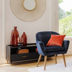 Vase bouteille "Uly" en verre recyclé D13cm