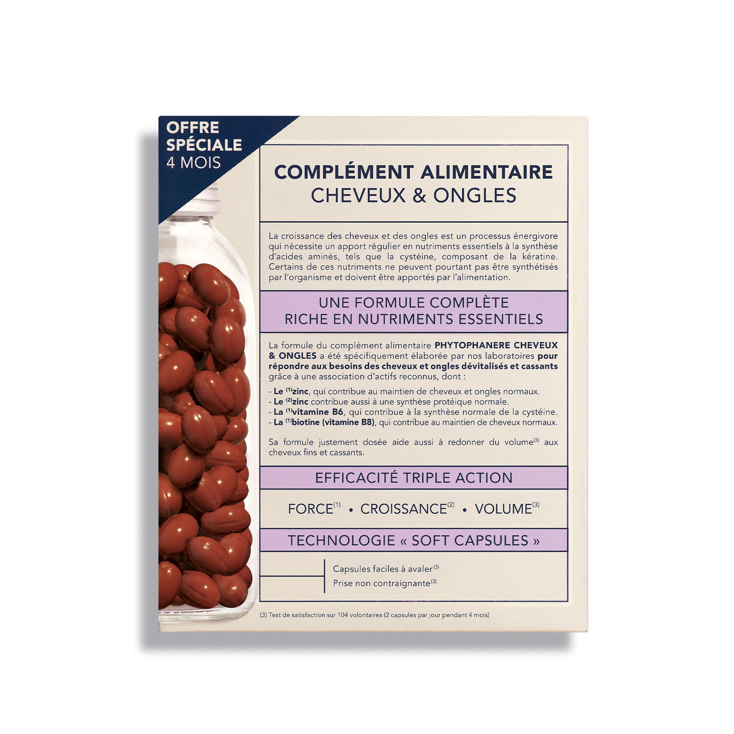 Phytophanere - Complément alimentaire capsules cheveux & ongles – 240 capsules