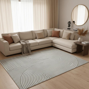 Tapis salon et chambre tissé motif simple JEJU