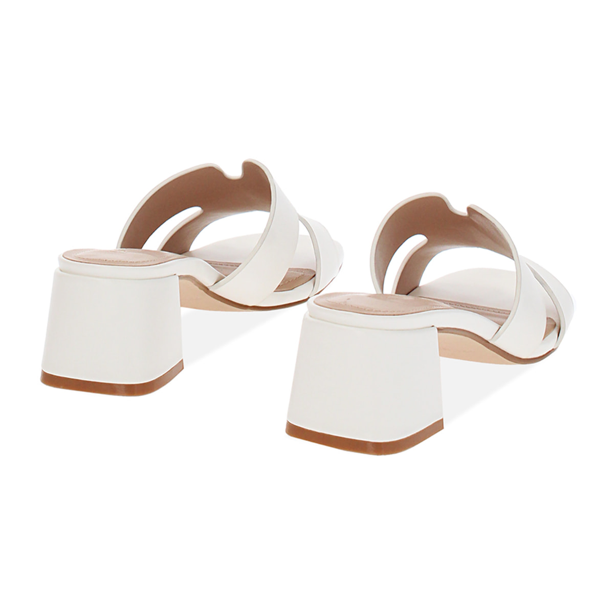 Mules open toe donna bianche