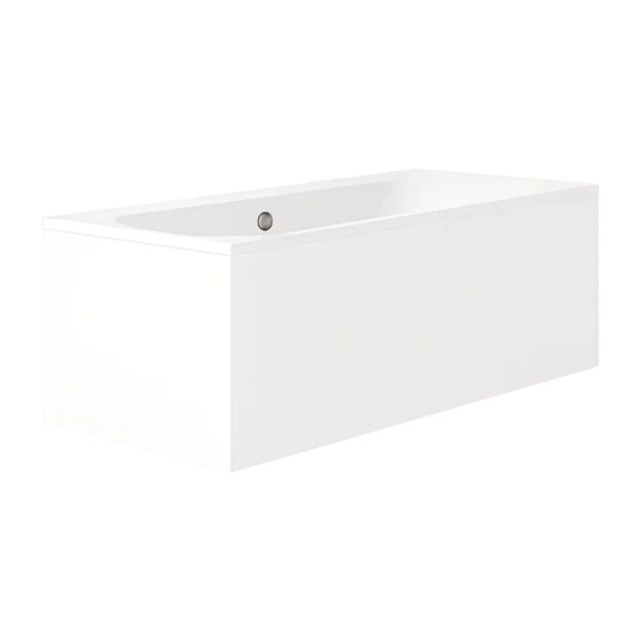 Pack baignoire droite 170 x 75 Elise + tablier en angle + vidage