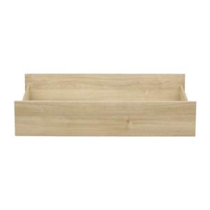 Tiroir pour lit bébé évolutif - décor bois chêne sépia