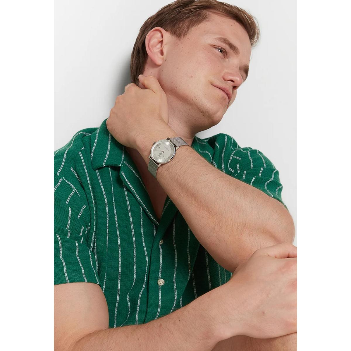 Orologio U.S. Polo Assn. In maglia milanese