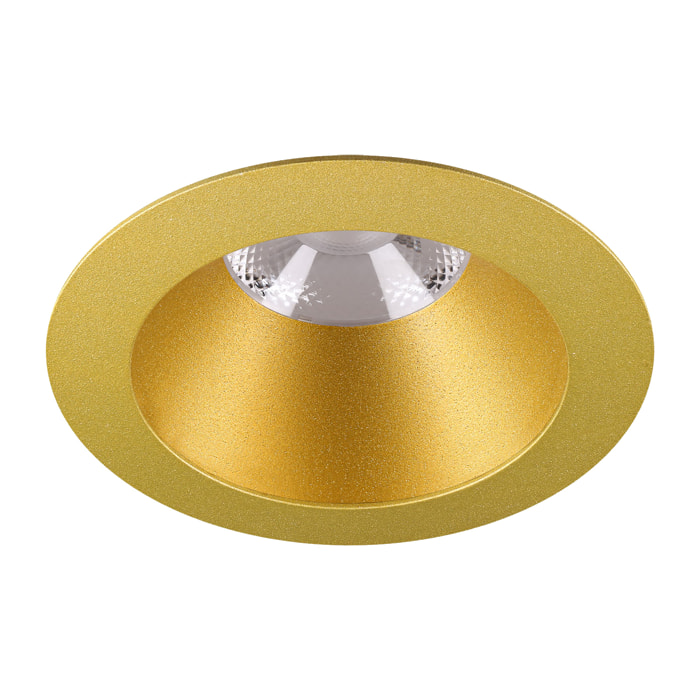 Ledsc4 LedsC4 Downlight LED 19.8W Regulable DALI-2/PUSH, Luz Cálida 2700K, 1530 Lúmenes, Aluminio Oro, IP20/IP54, Iluminación Interior y Exterior, Diseño Elegante y Eficiente