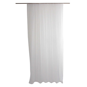 Voilage passe tringle anti moustique - Blanc