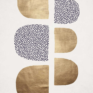 Affiche dessin ""Bauhaus Glitter"" Affiche sous cadre noir