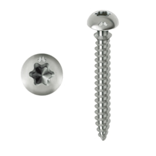 Vis MUSTAD Framex pour PVC - Tête fraisée réduite Torx - Ø6x70 mm - Boite de 100 - Chromiting - SP305A600700C8C