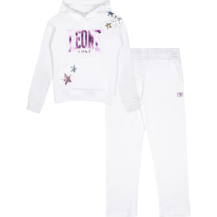 Tuta da bambina in cotone non garzato Leone Rainbow