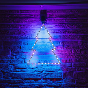 iluminación navideña árbol con 41 luces led rgb con controlador 48x0,6x60cm