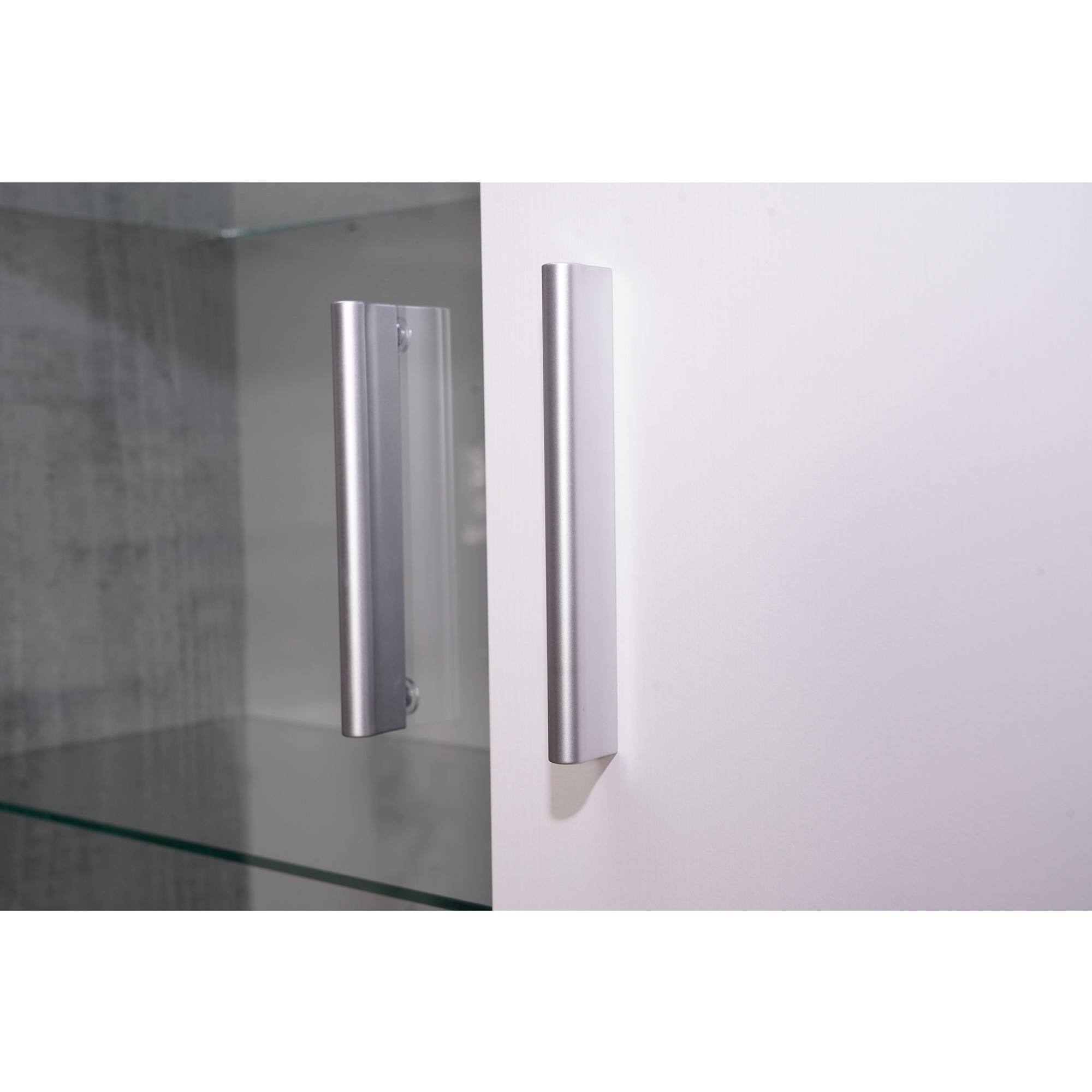 Parete attrezzata soggiorno, 293 x 44 x 144, Cemento