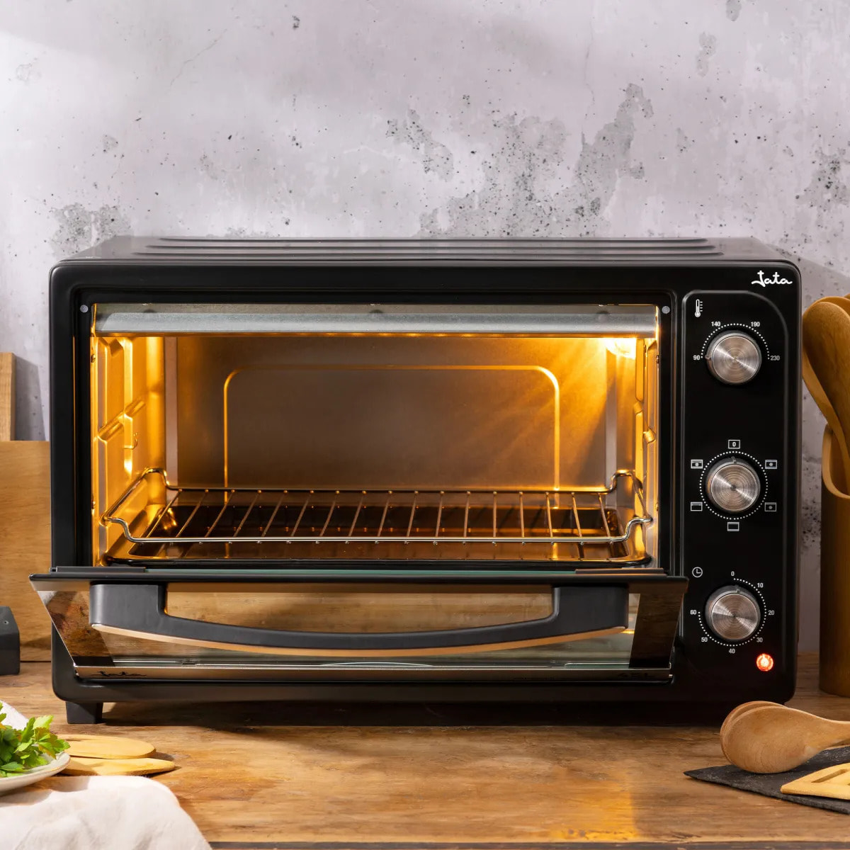 Horno de sobremesa JATA HN945 de 45 litros. 4 funciones: rotisserie, horno, grill y convección