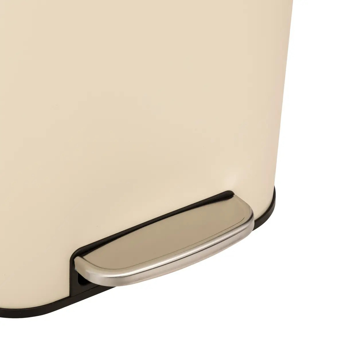 Poubelle "Delta" en métal beige 30L