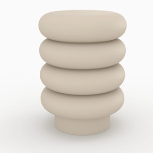 Tabouret rond en métal gris H41 cm - Félicie