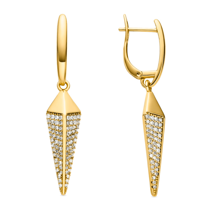 Pendientes Lux by Lux acabados oro 18k