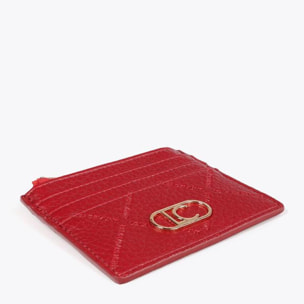 Portatessere monogramma a rombi