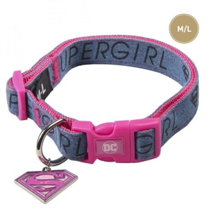 Collare per animali Supergirl Taglia M-L Fan Pets