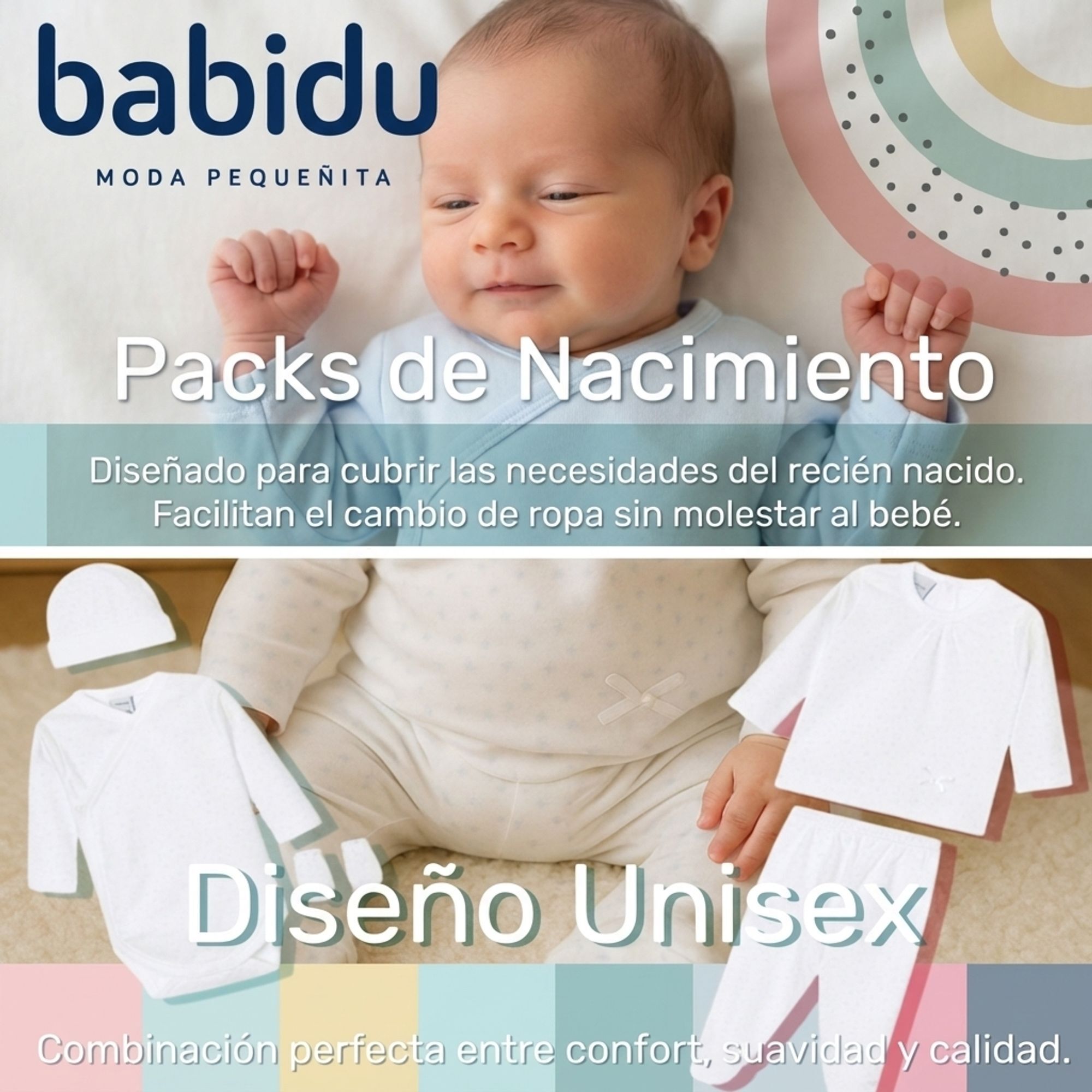 Pack Nacim. Multiestrellas Rosa Talla 1