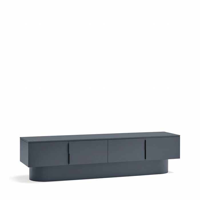 Mueble de televisión Totem 4 puertas gris antracita