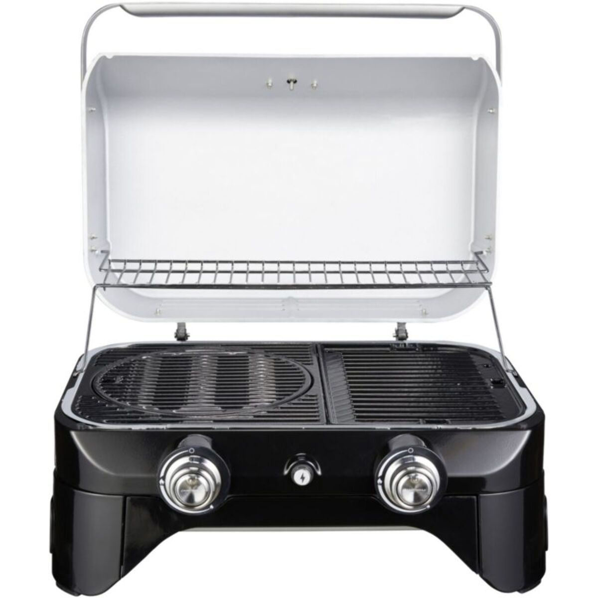 Barbecue gaz CAMPINGAZ Attitude LX noir 2 brûleurs à poser, 58x36 cm