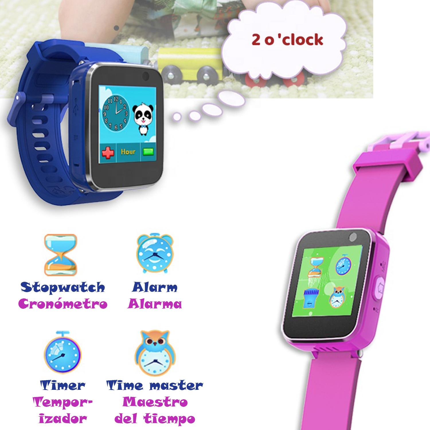 Smartwatch per bambini CT5 con fotocamera, 5 giochi, registratore vocale e lettore musicale.