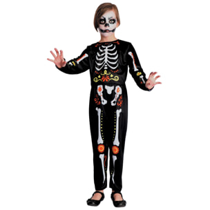 Costume Halloween Scheletro Dia De Los Muertos Costume Bambino Unisex