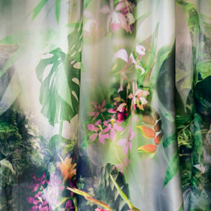 Rideau de douche Polyester JUNGLE 180x200cm Vert Spirella