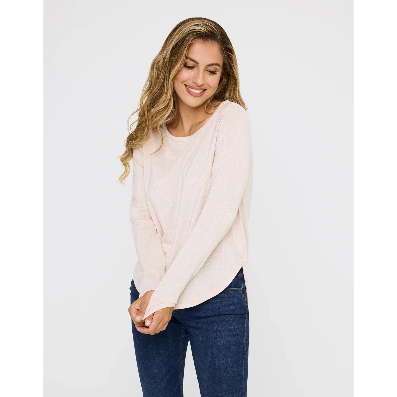 Camiseta Manga Larga Rosa - Amilka