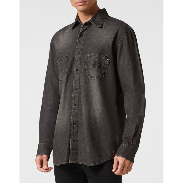 PHILIPP PLEIN Camisa vaquera PAISLEY