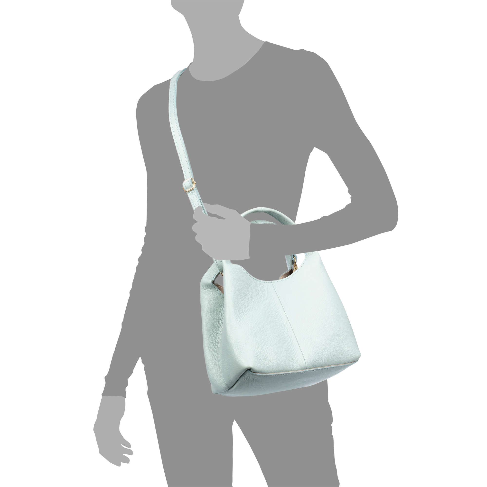 Barasso bolso de mano mujer. Piel auténtica Dollaro.