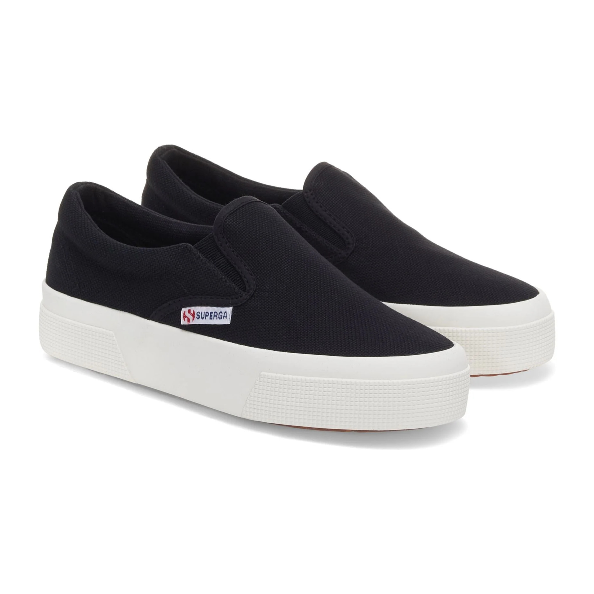 Superga - Scarpe da donna Donna Nero - 2740 Platform Slipon